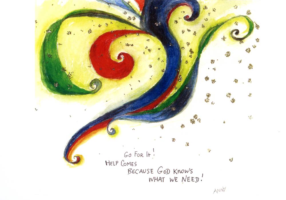 colored swirls art