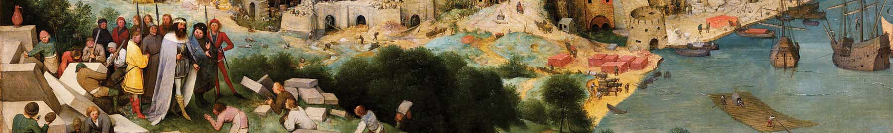 Detail from Construction of the Tower of Babel by Pieter Bruegel the Elder, 1563